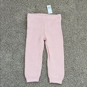 GAP baby pink cotton warm pants 18-24 months